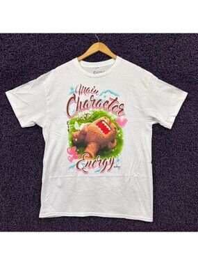 Domo Main Character Energy Airbrush Style Kawaii T-Shirt L